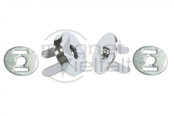 magnetic snap closures 10-18 mm nickel-plated