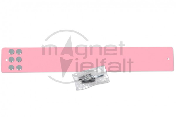 metal bar for magnets short light-pink