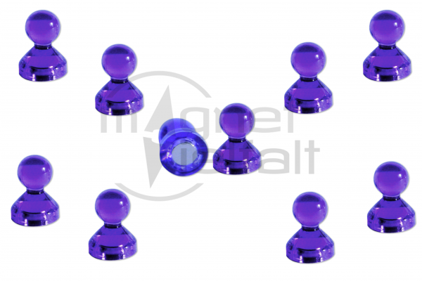 Pin magnets acrylic purple