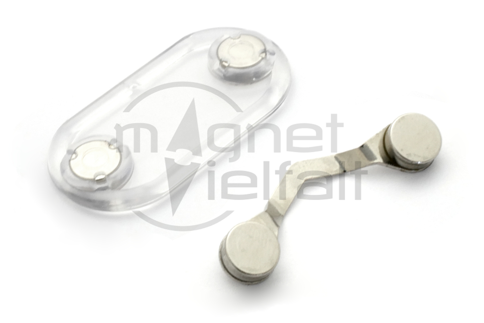 Infimedix Magnetischer Brillenhalter 3'er Set- schwarz, silber und